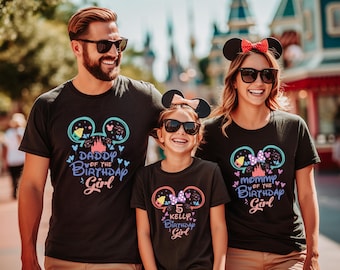 Custom Disney Birthday Family Year Party Shirt, Disneyworld Birthday Squad Tshirt, Custom Disney Family Trip Tee, Mickey Boy Party Shirt
