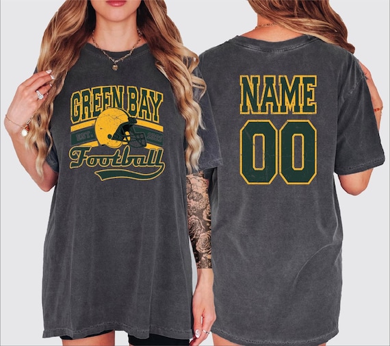 Custom Green Bay Football Shirt, Custom Name Number Green Bay Football Tshirt, Custom Green Bay Shirt, Game Day Football Shirt, BP