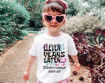 Custom Years Later Shirt, Officially a Teenager Watch Out Tshirt, Custom Years Tee, Birthday Humorous Shirt, Birthday Party Shirt