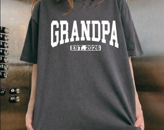 Custom Grandpa Shirt, Dad Shirt,Gift For Grandfather Shirt, Grandpa Pregnancy Announcement Shirt