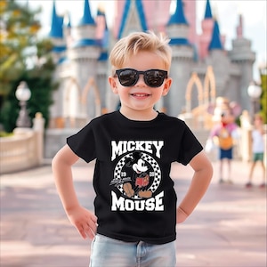 Retro Mickey Mouse Shirt, Classic Mickey Tshirt, Checkered Mickey Mouse Tee, Vintage Style Shirt, Mickey Year Est.1928 Tee image 1