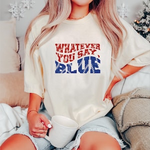 Whatever You Say Blue Shirt, Livin That Ballpark Mom Squad Gift Shirt, Livin That Ballpark Mom Squad Shirt, Funny Baseball Shirt immagine 1