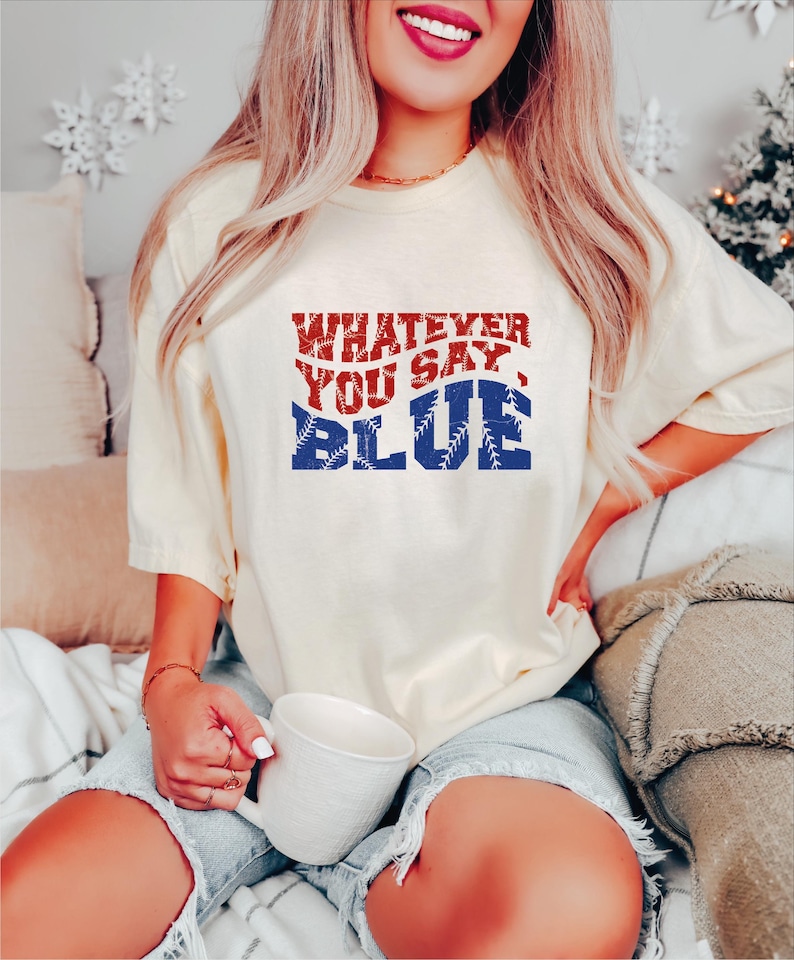 Whatever You Say Blue Shirt, Livin That Ballpark Mom Squad Gift Shirt, Livin That Ballpark Mom Squad Shirt, Funny Baseball Shirt immagine 1