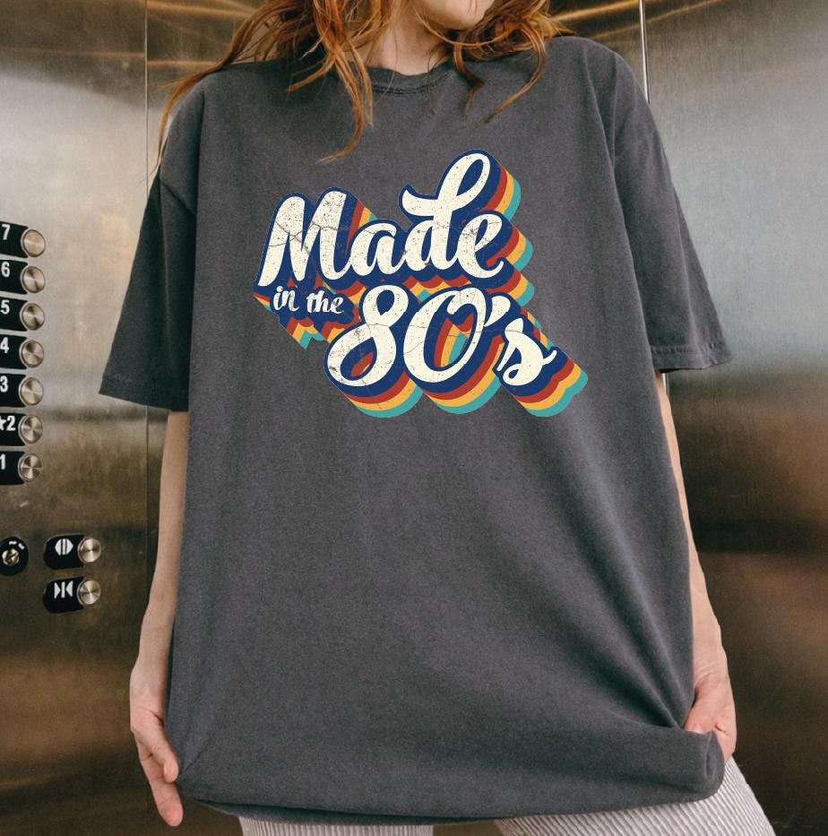Made in the 80s Shirt, Vintage 80s Baby Tshirt, 80s Sublimation