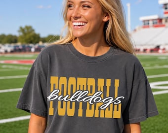 Custom Football Mascot Shirt, Football Player Name Tee, Football Proud Shirt, School Spirit Mascot Name Tee