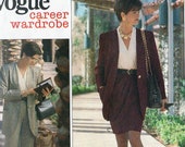 1990s Sewing Patterns, 90 39 s Vogue 2718, Long Jacket, Wrap Dress, Wrap Skirt, Extended Shoulders Blouse, Taper Pleated Pants, S, XS, UNCUT