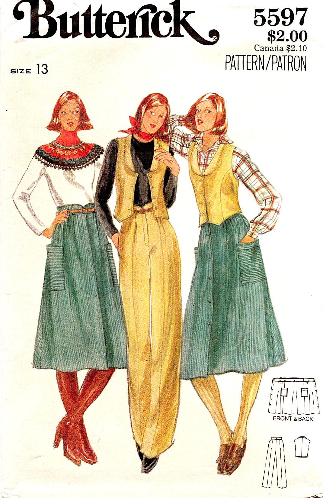70s Butterick - Etsy