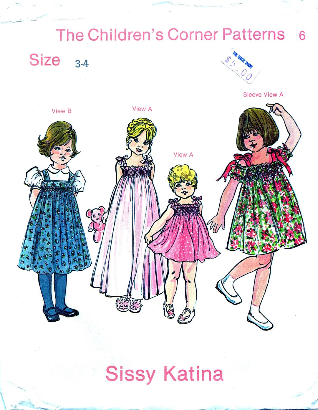 Katina Size Guide The Children's Corner Patterns, Sissy Katina, Size 3-4 Jumper Smocking ...