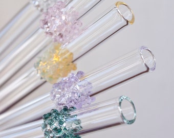 Glass Cluster Drinking Straws