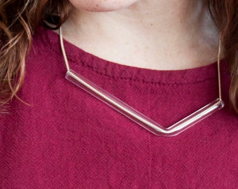 Minimal Glass Tube Necklace No. 1