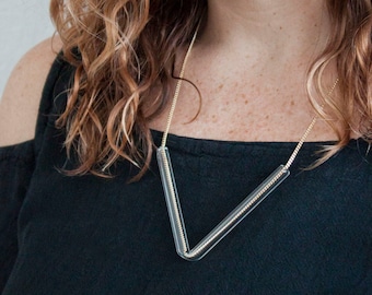 Minimal Glass Tube Necklace No. 4