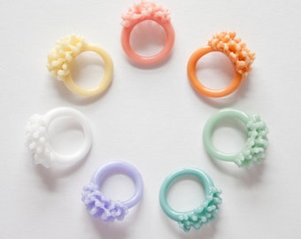 Glass Cluster Ring - Opaque Pastels