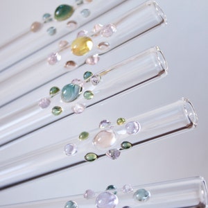 Glass Gem Drinking Straws