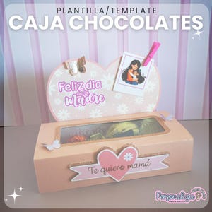 Mother&#39;s Day Chocolate Box Template