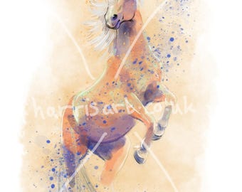 Impresión artística digital original de acuarela montada (2025), regalo decorativo, 11 x 14 pulgadas
