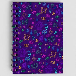 Spiral Notebook A5 Jinx Doodles Cover Arcane Inspired