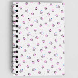 Spiral Notebook A5 Cupcakes Cover Arcane Inspired
