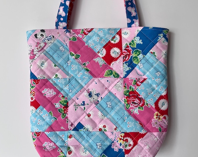 Handmade Retro Patchwork Tote