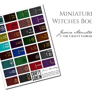 Halloween Witches Miniature Dollhouse Books PDF Download
