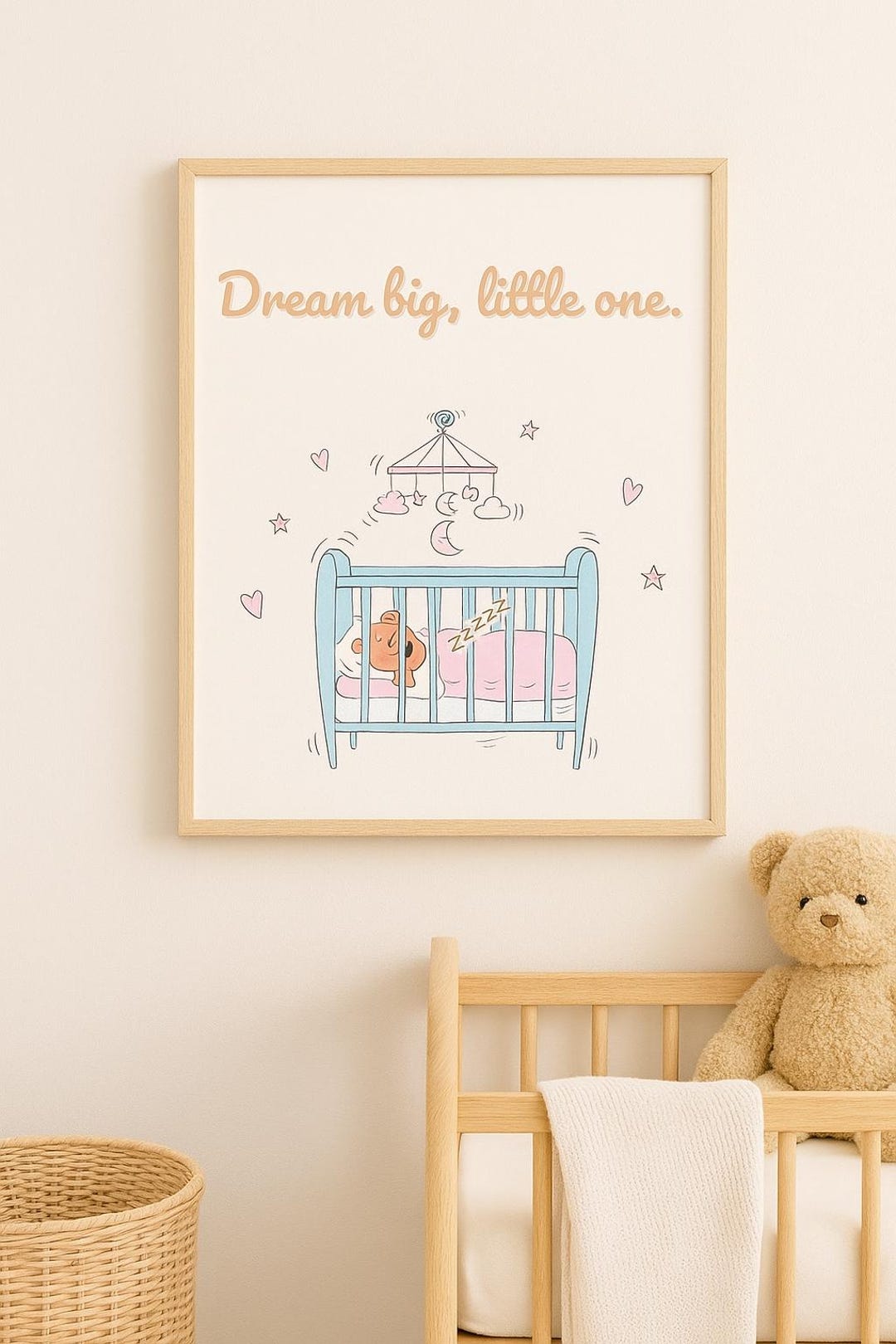 Dream Big, Little One" Nursery Wall Art/ Printable Baby Room Decor - Etsy