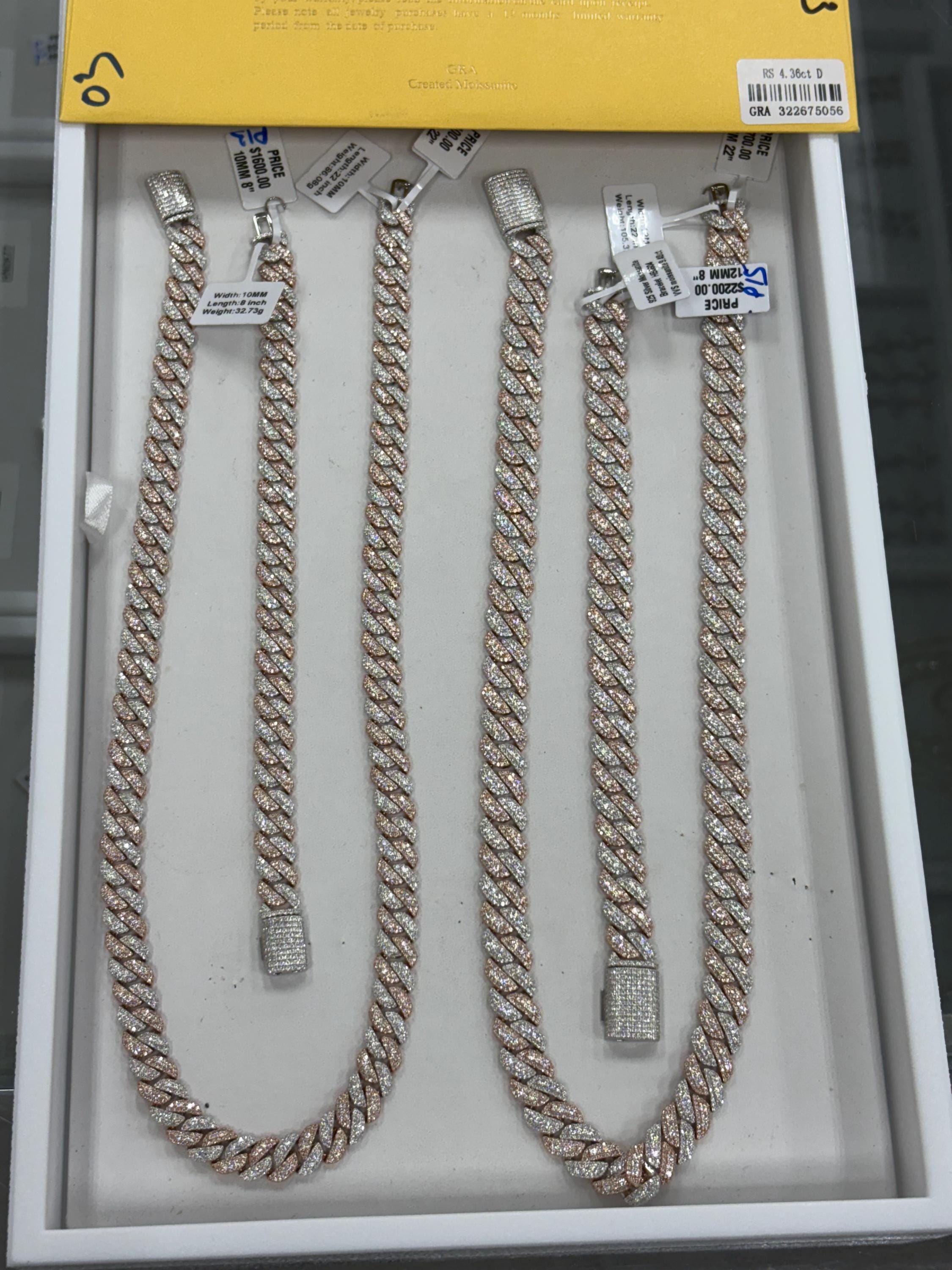 Moissanite cuban chain - Etsy 日本