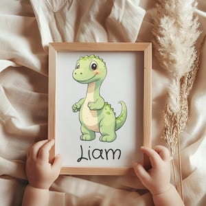 Personalized Kids Wall Art Personalized Dino Nursery Wall Art Digital Wall Art for Kids Dinosaur Art Custom Kids Wall Art Kids Dino Print