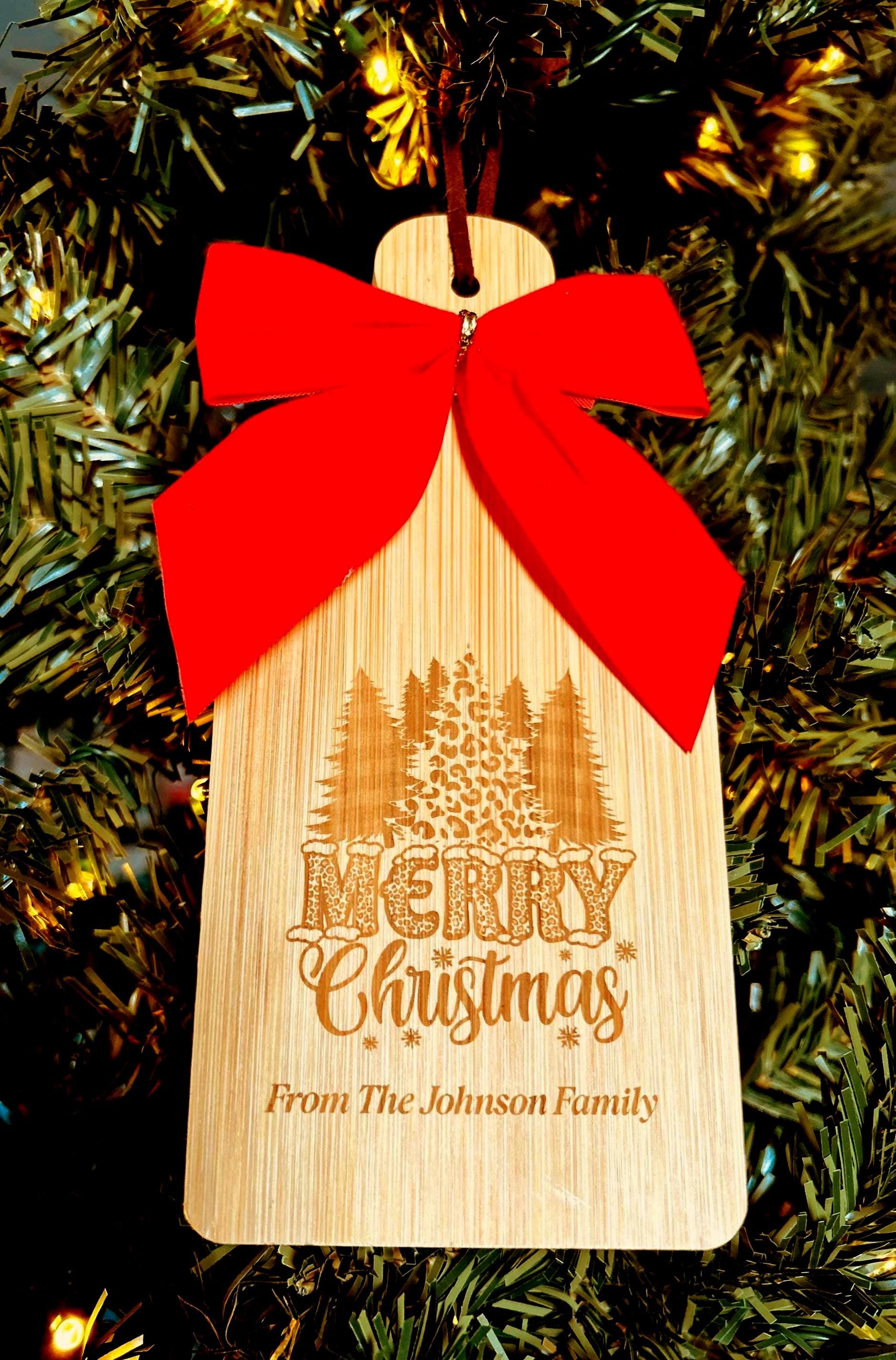 Merry Christmas Cutting Board Cookie Serving Tray Christmas Host ...