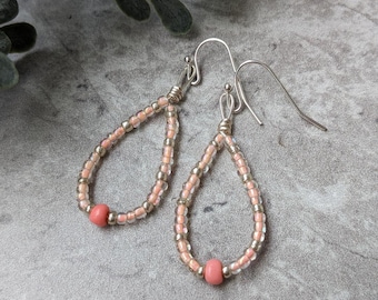 Beaded Drop Earrings, Dangle Earrings