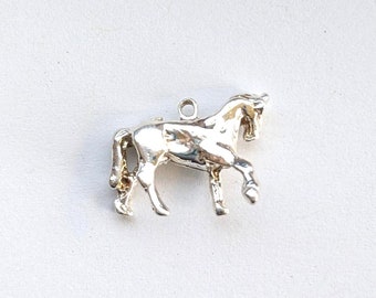 Sterling Silver Horse Charm, Horse Pendant, Silver Jewelry, Silver Pendant