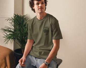 Camiseta FAST LIVE unisex | Fitness y Food Lovers | T-shirt deportiva con diseño original | Streetwear activo