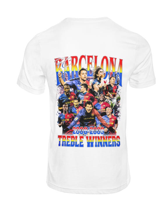 FC Barcelona T-shirt | Mes Que Un Club T-shirt | Treble Winners T