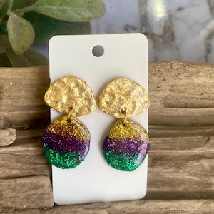 Mardi Gras Earrings