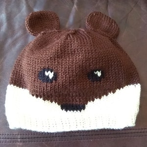 Patrón de sombrero de oso