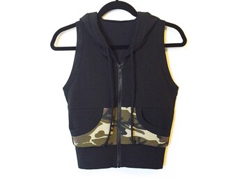 Camo kick Hoody Vest