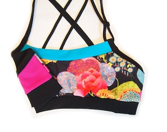 Kimono Bloom Yoga/Dance Sports Crisscross Straps