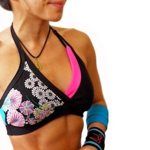 Kimono Cross Over Halter Bra