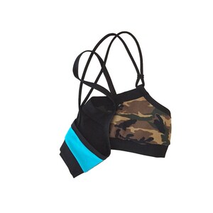 Camo Kick CrissCross Sports Bra image 2