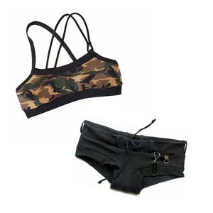 Camo Kick CrissCross Sports Bra image 3