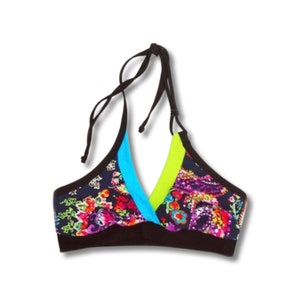 Cool Bloom Cross Over Swim/Dance Sports Bra