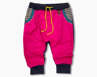 Pink Drop Crotch Pants