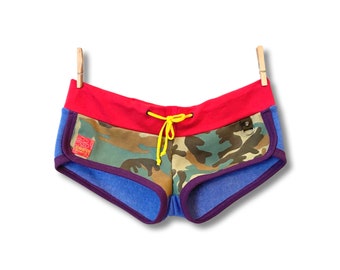 Camo Kick Retro Terry Dolphin Shorts