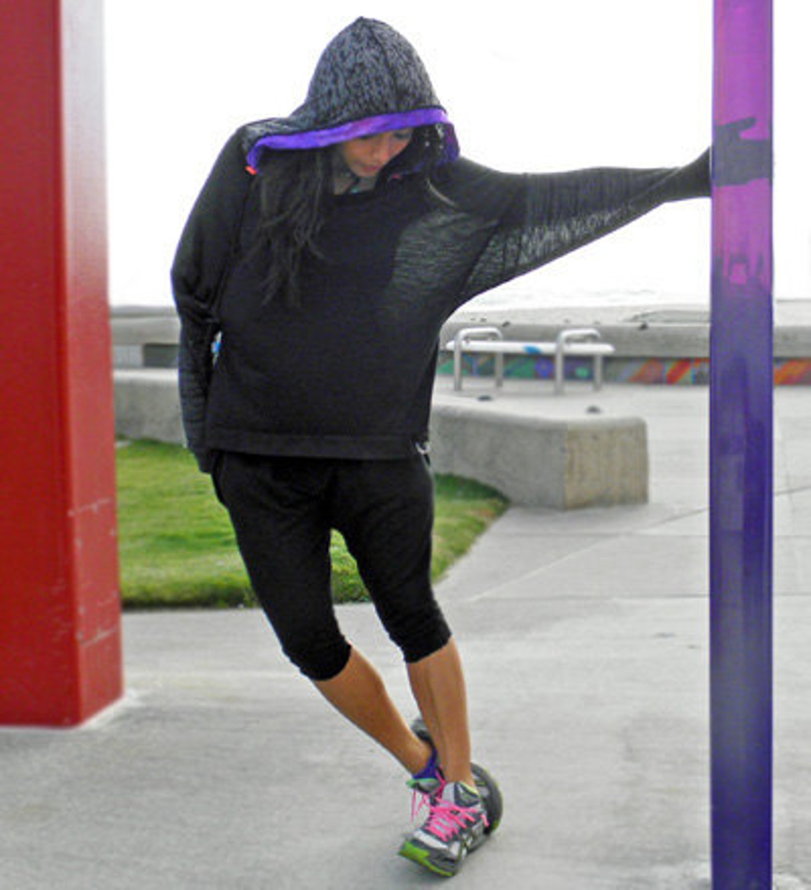 Burn Out Relax Hoodie Sport Tunic Etsy