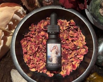 Aceite esencial de Afrodita Aceite para rituales de hechizos Aceite de unción Aceite de protección para ofrendas de Afrodita Aceite del amor Aceite de la diosa