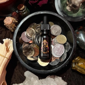 Lakshmi Oil Essential Oil Spell Ritual Oil Anointing Oil Lakshmi Offering Protection Oil Prosperity Oil Goddess Oil