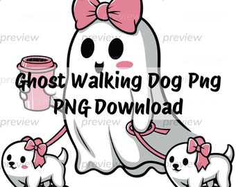 Perro fantasma caminando PNG, perro de Halloween PNG, divertido Halloween PNG, perro lindo PNG, descarga digital de Halloween, fantasma divertido PNG, temporada espeluznante