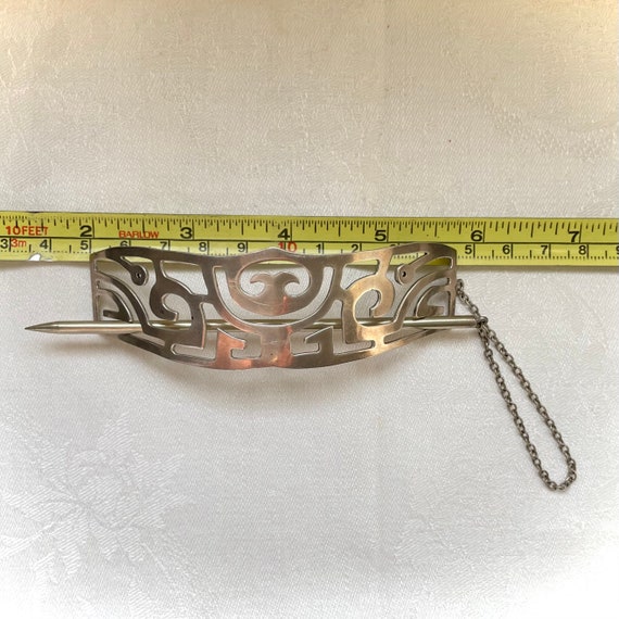 Taxco Sterling Hair Barrette - Sterling Hair Pin,… - image 7