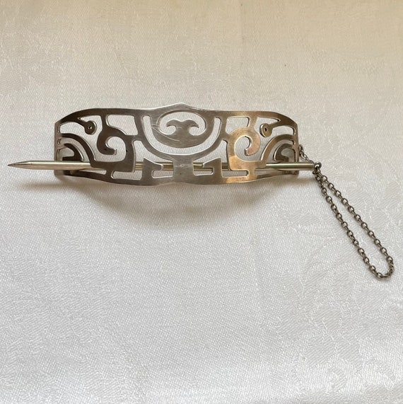 Taxco Sterling Hair Barrette - Sterling Hair Pin,… - image 3