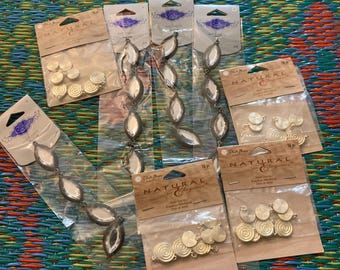 Lote de suministros para la fabricación de joyas, dijes, cuentas, conectores, gemas, suministros para abalorios, kit de herramientas, cuentas, hebras, manualidades, costura, adornos, lote