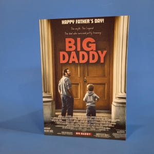 Carte drôle de fête des pères de Big Daddy pour le fils d'apprentissage de la propreté, carte de blague de papa faite main, carte de fête des pères Unique avec enveloppe