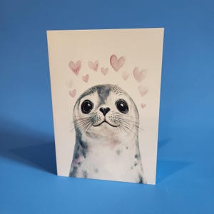 Jolie carte d'anniversaire de mariage ou carte d'amour - Carte d'anniversaire de mariage aquarelle avec enveloppe ou lot de cinq